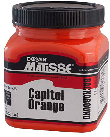 Derivan : Matisse Background : 250ml : Capitol Orange