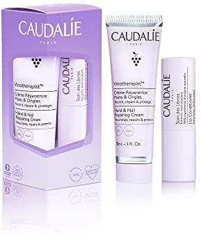 Weihnachtsdekoration Duo Winter Hände und Lippen von CAUDALIE - 1 Handcreme 30 ml + 1 Lippenstick 4,5 g