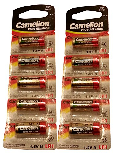10 X Camelion 910A LR1 N Type MN9100 1.5V Alkaline Batteries by Poundmax