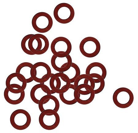 100er SET Dichtung 9 x 14 mm für Überwurfmutter 3/8 Zoll Fiber/Dichtungsring/Vulkanfiber-Ring/Dichtring/Faserdichtung /