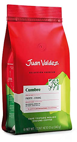 Juan Valdez Cumbre, Café Molido Tostión Fuerte, Notas a Uva Semiseca, Cocoa y Té, 250g