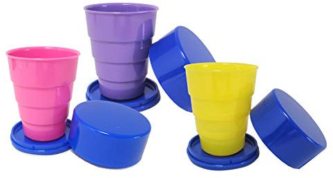 Sonja-Plastic Klappbecher, Sonderfarbe, zufällige Farbauswahl, Made in Germany, reifra