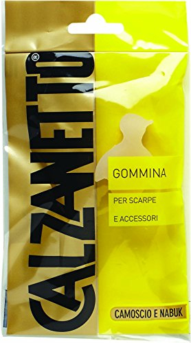 Calzanetto Gommina, Camoscio e Nabuk, Trattamenti e Lucidi Scarpe Unisex-Adulto, Neutro, 2.2x2.2x4.5 cm