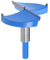 Sourcingmap, forstner - Punte da trapano 80 mm, in carburo di tungsteno, per sega a tazza, per la lavorazione del legno, fresa per foratura, colore: blu, grigio