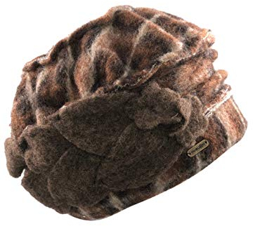 McBurn Walkmütze Blume braun (braun)