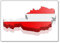 ÖSterreich Land Karte 3D Design Mit Flagge Classic Kühlschrankmagnet