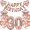Luftballon 30. Geburtstag deko frau Rosegold Folienballon 30 jahre Geburtstag dekoration frauen Happy Birthday