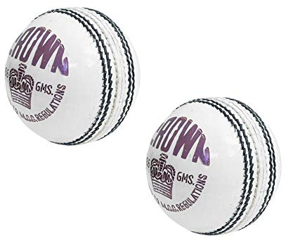 CW Crown White Sport Cricketball Senior Handgenäht Match Qualität 2 Ball
