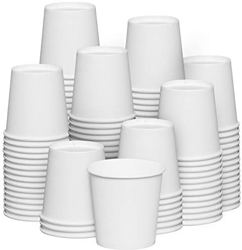 Comfy Package [4 oz. - 300 Count White Small Paper Cups, Disposable Mini Bathroom Mouthwash Cups - Eco-Friendly and Versatile