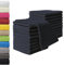 NatureMark Gästetücher – 20er Pack (30x50 cm), 100% Baumwolle, Oeko-TEX Zertifiziert, weich, saugfähig und pflegeleicht – Für Bad, Gäste & Spa – Schwarz