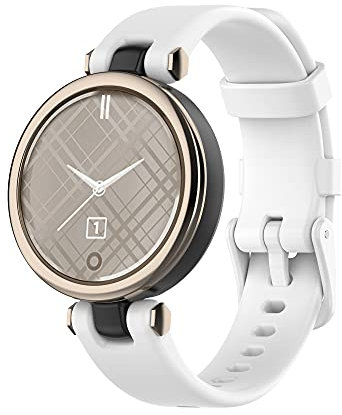 Giaogor Armband Kompatibel Für Garmin Lily, Sport Silikon Classic Ersatz Uhrenarmband Für Garmin Lily Smartwatch (Weiß)