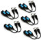 Setik 5 paia Balun per Telecamere 4K 8MP 10 pezzi trasmettitore ricetrasmettitore 5 coppie video HD BNC passivo RJ45 cavo UTP connettori AHD/TVI/CVI/CVBS