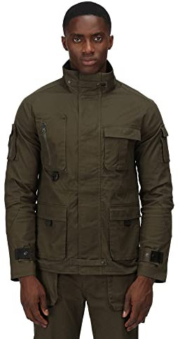 Regatta Professional Mens Pro Multi Pocket Utility Jacket Imperméable, Kaki, S Homme