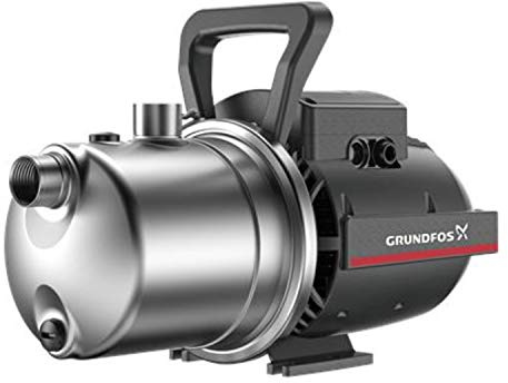 Grundfos Kreiselpumpe Einzelstufe 1x230V 50Hz 1,5M JP 5-48 S-BBVP, Edelstahl, 42,5 x 40,5 x 27,8 cm, grau (99458826)
