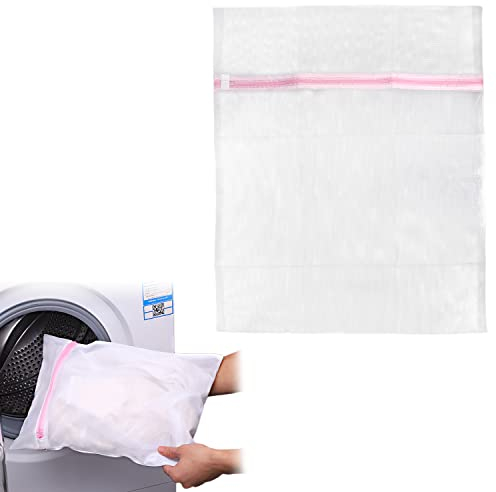DBOO Mesh Laundry Bag - Washing Machine Bag with Long Zip, Net Washing Bag for Delicates,Clothes 50x60cm(Large)
