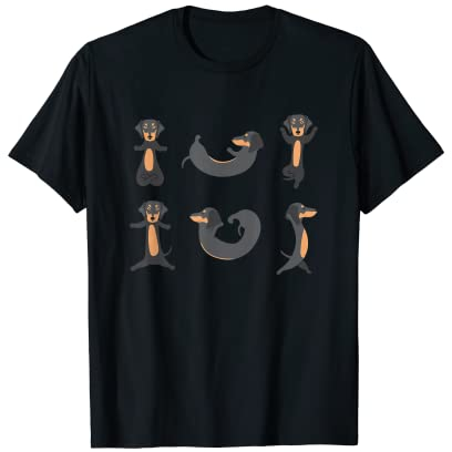 Yoga Dachshund Meditation Dackel macht Yoga Übungen T-Shirt