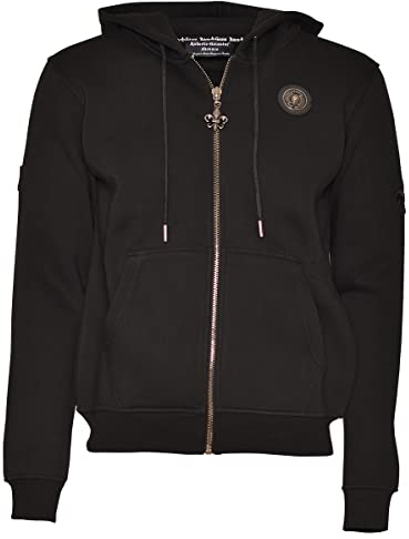 Roberto Geissini Herren Sweatjacke - Smoking - Black XL