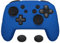 PlayVital Funda Protectora de Silicona para Nintendo Switch Pro Mando - Cubierta Ergonómica Antideslizante con Tapas para Pulgar, Grip Mejorado, Accesorio para Switch Pro (Edición Samurai-Azul)