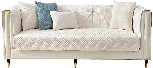 Sofabezug Ecksofa Samt Sofahusse Grau/Rosa Couchbezug Sofaiberwurf l Form 2/3/4 Sitzer Ohne Armlehnen Sofa Schutz Abdeckung Sofaschoner rutschfest Hund Katze Sofabezügen ( Color : #2 , Size : 70x70cm/