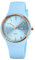 Forrader Montre à quartz analogique pour femme avec bracelet en silicone - Grand cadran - Étanche - Tendance - Style décontracté - Simple - Pour femme et fille, 2057 bleu clair
