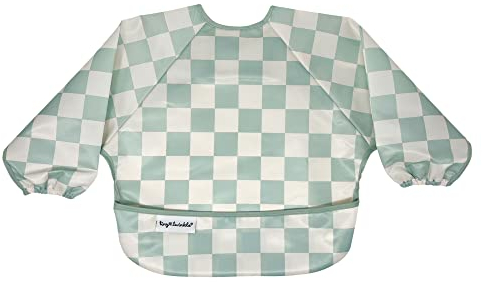 Tiny Twinkle Baby Lätzchen Mess Proof Baby Lätzchen Wasserdicht Fütterung Lätzchen Entwöhnung Lätzchen für Kleinkinder 6-24months Maschine waschbar und verstellbare Seite Verschluss Ideal für Reisen
