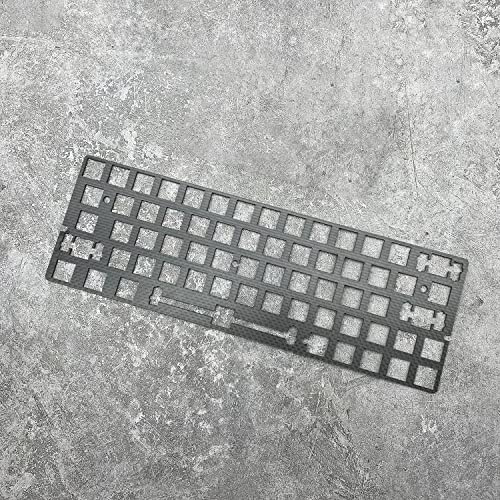 DucKey Positionierungsplatte, PC/FR4/POM/Kohlefaser/Messing PCB-Montage Platte für 60% Mechanische Tastatur GH60 (Color : Carbon Fiber, Size : Plate-Mount)