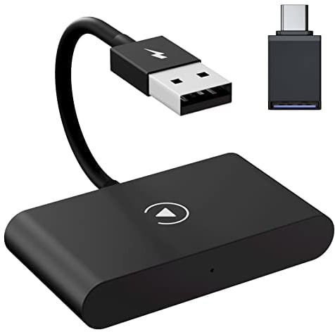 Wireless CarPlay Adapter für iPhone carplay Adapter, carplay Wireless Konvertiert Kabelgebundenes CarPlay in Drahtloses 5GHz WiFi automatisch verbinden für iPhone iOS 10+ mit 2017+ Autos (CarPlay 1)