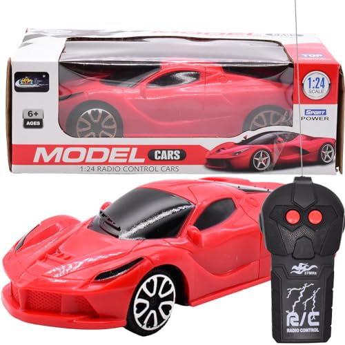 Hilloly Race Car,Red Remote Control Car,Remote Control Toy Cars for Kids Toddlers, Easter Gifts Birthday Present for Age 3 4 5 6 7 8 Years Old Baby Girls Boys