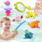 Jouets de Bain pour Bébés Enfants, Banaone 10 Pièces Jeu de Pêche Magnétique avec Filet, Jouets Aquatiques avec Filet de Pêche pour la Douche et la Natation, Cadeau pour 1 - 6 Ans Bambin Garçon Fille