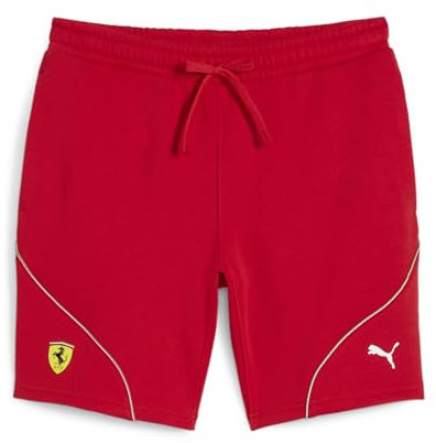 PUMA Herren Scuderia Ferrari Race Fleece Shorts, Rosso Corsa-ss24, XX-Large
