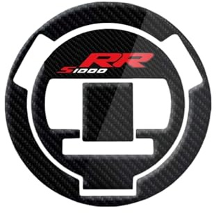 DSMBKS Tankdeckel-Pad aus Kohlefaser für S1000RR HP4 2009 2010 2011 2012 2013 2014 2015 Motorrad 3D Ölgasabdeckung Aufkleber, B