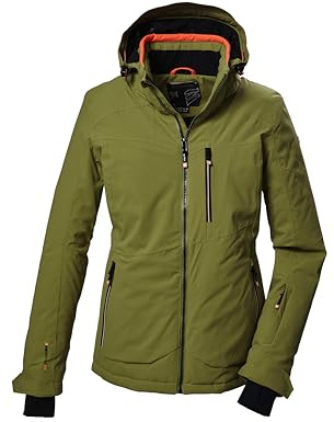 killtec Damen SkijackeFunktionsjacke mit abzippbarer Kapuze und Schneefang KSW 36 WMN SKI JCKT, kiwi, 44, 41970-000