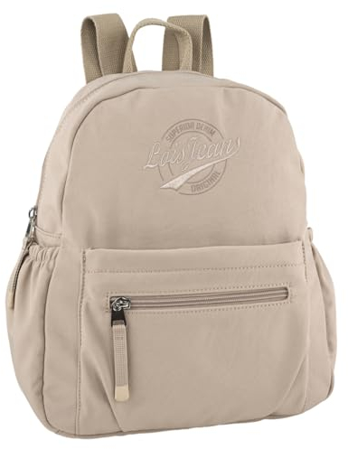 Lois - Cityrucksack Damen Klein Elegant Rucksack Damen Schwarz Alltag Modern, Kleiner Rucksack Damen für Büro Reise City Kollektion., Beig
