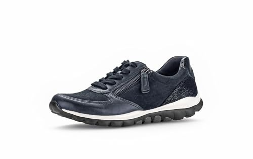 Gabor Damen Low-Top Sneaker, Frauen Halbschuhe,straßenschuhe,Strassenschuhe,Freizeitschuhe,Turnschuhe,Laufschuhe,Dark-Blue k.,38.5 EU / 5.5 UK