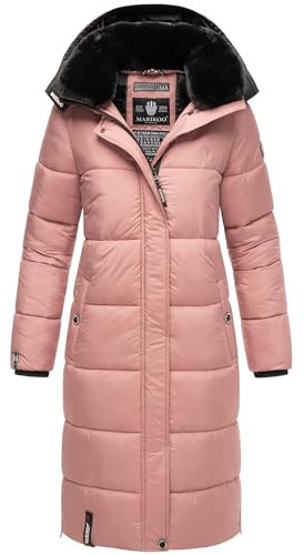 MARIKOO Damen Winter Steppjacke Lang B936 [B936-Relizi-Pas-Purple-Gr.XXL]