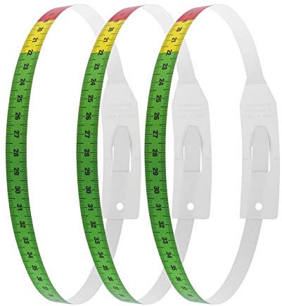 WOONEKY 3stücke Maßband Kopf-arm-maßband Junge Mädchen-maßband Maßband Aus Pp-material Flexibel Und Tragbar Große Und Deutliche Zentimetermarkierung