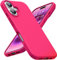Captor Cover Custodia Colorata in Silicone Liquido per Apple iPhone 16 con Bordo Rialzato per Schermo e Protezione Fotocamera Morbida con Microfibra Interna (Fucsia)