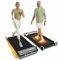 FINEHORSE Tapis de marche 2 côtés avec inclinaison, tapis de course 2 en 1 sous le bureau, tapis de marche et masseur de pieds pour la maison/le bureau, tapis de course portable avec écran LED à