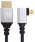 xiwai Câble micro HDMI 2.1 à angle droit pour HDTV 90 degrés Ultra fin 8K 4K Hyper Super Flexible Slim Cord Type-A vers Type-D pour moniteur d'appareil photo, 0,5 m