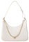 VICTORIA HYDE Unterarmtasche Damen Kleine Schultertasche Schwarz Handtasche Crossbody Leder Shoulder Bag (Weiß)