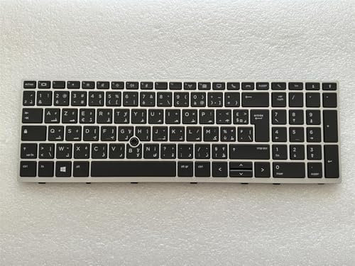 Clavier arabe authentique pour HP EliteBook 850 G5 G6 755 G5 L14367-FP1 AZERTY