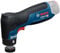 Bosch Professional 12V System Ponceuse orbitale sans fil GEX 12V-32 (inclus support plateau velcro 32 mm monté, support plateau autocollant 32 mm)
