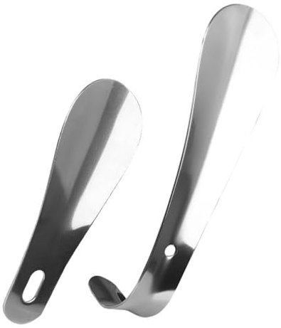 FRCOLOR 1 Satz Schuhheber Schuhlöffel Verlängern Langes Griff Schuhorn Schuhlöffel Ziehen Schuhanziehergriff Schuhbahn Schuhanzieher Für Männer Entfernung Eingang Rostfreier Stahl 2 Stück