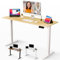 JUPPLIES Escritorio Elevable Electrico 160 x 60 cm - Mesa Elevable Escritorio Ajustable en Altura con Panel Inteligente de 3 Memorias - Standing Desk Oficina en Casa - Blanco y Madera Clara