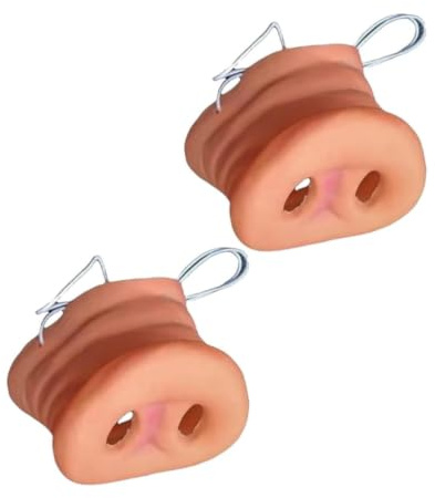 BOBOZHONG 2 Stücke Schweinenase,Schweineschnauzen-Cosplay-Maske Für Halloween-Partyzubehör,Schnauze Maske Schnauze Lustige Schnauze mit Gummiband,Erwachsene Kinderlustige Geschenk