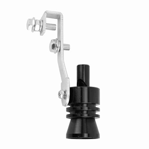 Silenciador de Escape con Sonido Turbo, Silbato de Tubo de Aleación de Aluminio, Potenciador de Sonido para Coche, Accesorio de Silenciador de Ruido Turbo Profundo (Negro*1Pcs)