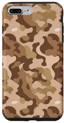 Camouflage Pattern Green Brown Retro Camo Case for iPhone 7 Plus/8 Plus