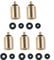 Set of 5 Outdoor Gas Refill Adapters Ideal for Camping Stove Use with Butane Tanks