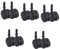DOITOOL 5sets Office Chair Replacement Wheels with Brake Casters for Smooth Rolling for Furniture Appliances Easy to Install Sturdy and 2pcs*5