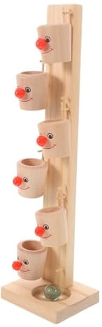 FUNNETOYU Holz Kugelfallturm Spielzeug Für Kinder Montessori Ball Drop Lernspiel Zur Der Hand Auge Koordination Farbenfrohes Motoriktraining Ab 1 Jahr